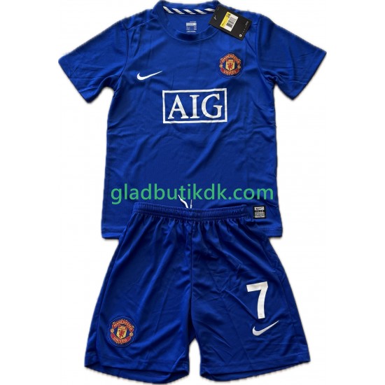 3. Valg Trøje Manchester United Cristiano Ronaldo 7 Retro 2008-2009 K/Æ Børn(+Shorts)