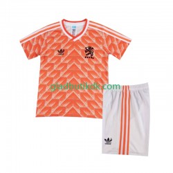 Hjemmebane Trøje Holland Retro 1988 K/Æ Børn(+Shorts)