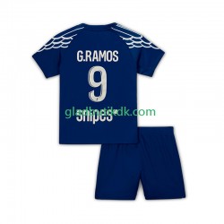 4. Valg Trøje Paris Saint-Germain Goncalo Ramos 9 2024-2025 K/Æ Børn(+Shorts)