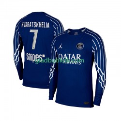 4. Valg Trøje Paris Saint-Germain Khvicha Kvaratskhelia 7 2024-2025 L/Æ Mænd