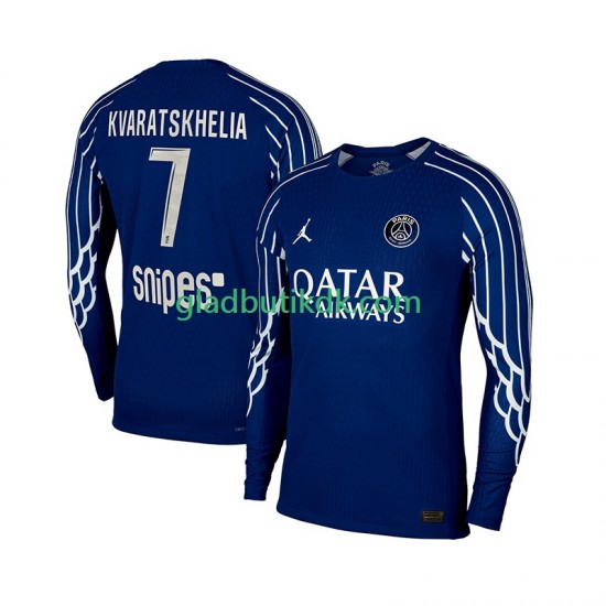 4. Valg Trøje Paris Saint-Germain Khvicha Kvaratskhelia 7 2024-2025 L/Æ Mænd