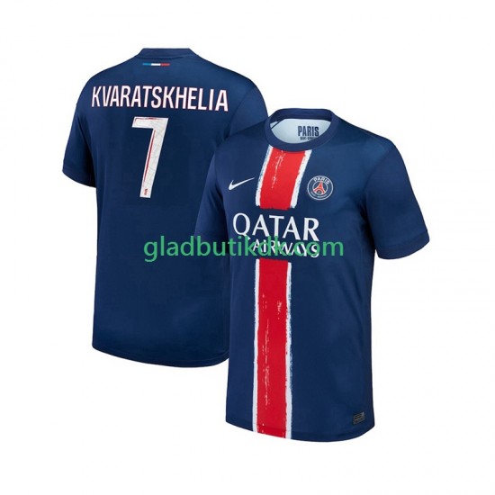 Hjemmebane Trøje Paris Saint-Germain Khvicha Kvaratskhelia 7 2024-2025 K/Æ Mænd