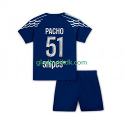 4. Valg Trøje Paris Saint-Germain Pacho 51 2024-2025 K/Æ Børn(+Shorts)