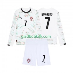 Udebane Trøje Portugal Cristiano Ronaldo 7 2025 L/Æ Børn(+Shorts)
