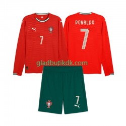 Hjemmebane Trøje Portugal Crstiano Roanldo 7 2025 L/Æ Børn(+Shorts)