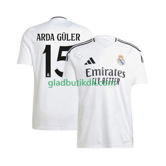 Hjemmebane Trøje Real Madrid ARDA GuLER 15 2024-2025 K/Æ Mænd