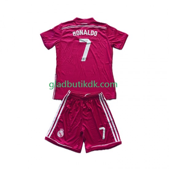 Udebane Trøje Real Madrid Cristiano Ronaldo 7 Retro 2014-2015 K/Æ Børn(+Shorts)