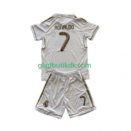Hjemmebane Trøje Real Madrid Cristiano Ronaldo 7 Retro 2011-2012 K/Æ Børn(+Shorts)