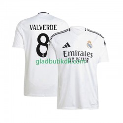 Hjemmebane Trøje Real Madrid Federico Valverde 8 2024-2025 K/Æ Mænd