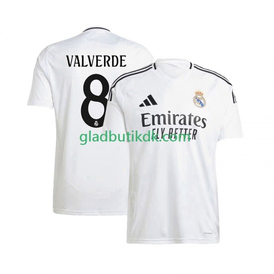 Hjemmebane Trøje Real Madrid Federico Valverde 8 2024-2025 K/Æ Mænd