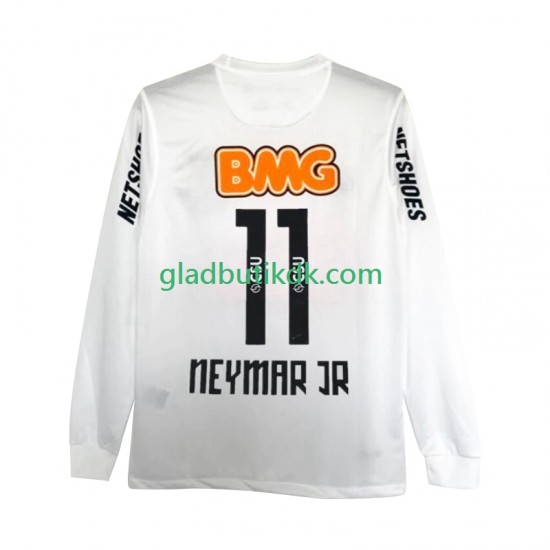 Hjemmebane Trøje Santos Neymar JR 11 Retro 2011-2012 L/Æ Mænd