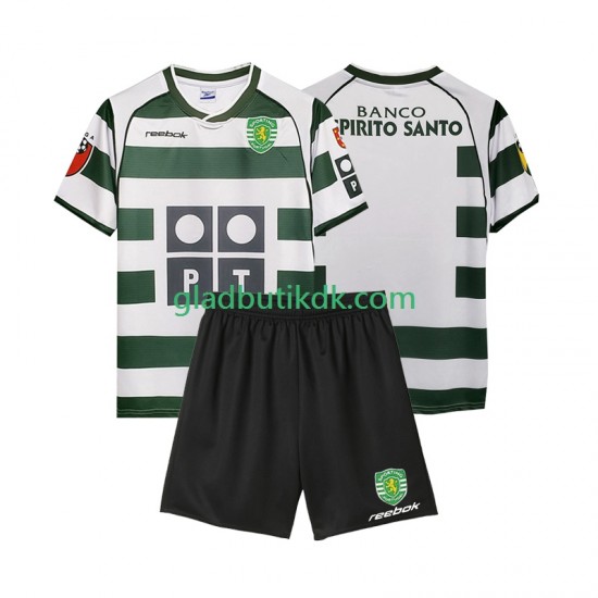 Hjemmebane Trøje Sporting CP Retro 2001 2003 K/Æ Børn(+Shorts)