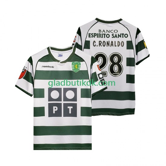 Hjemmebane Trøje Sporting CP Cristiano Ronaldo 28 Retro 2001 2003 K/Æ Mænd