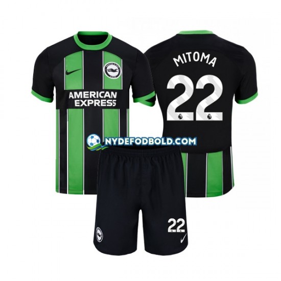 Udebane Trøje Brighton Hove Albion Mitoma 22 2023-2024 K/Æ Børn(+Shorts)