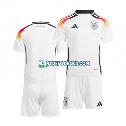 Hjemmebane Trøje Tyskland Hvid Euro 2024 K/Æ Børn(+Shorts)