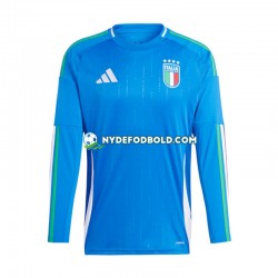 Hjemmebane Trøje Italien Blå Euro 2024 L/Æ Mænd