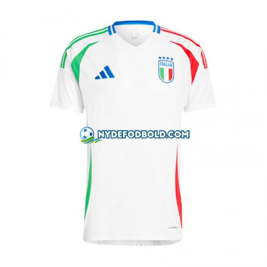 Udebane Trøje Italien Hvid Euro 2024 K/Æ Mænd