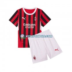 Hjemmebane Trøje AC Milan 2024-2025 K/Æ Børn(+Shorts)
