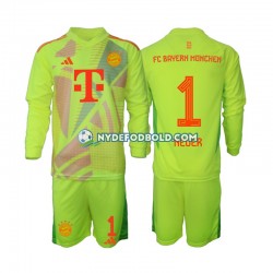 Hjemmebane Trøje FC Bayern München Målmand Manuel Neuer 1 2024-2025 L/Æ Børn(+Shorts)