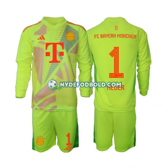 Hjemmebane Trøje FC Bayern München Målmand Manuel Neuer 1 2024-2025 L/Æ Børn(+Shorts)