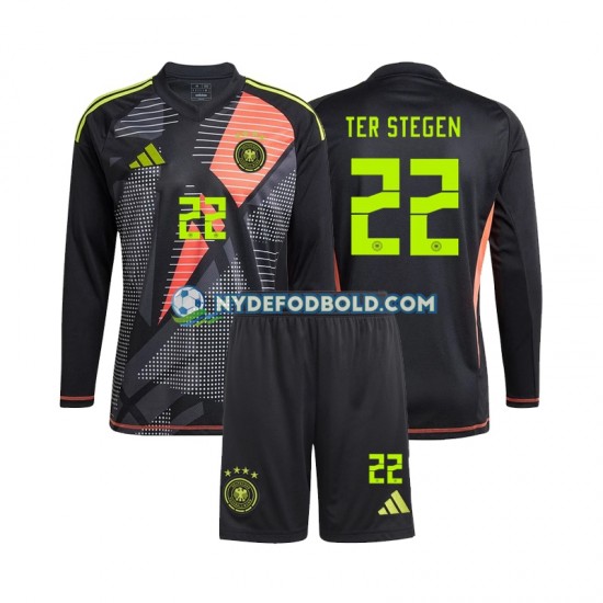 Hjemmebane Trøje Tyskland Målmand Ter Stegen 22 Euro 2024 L/Æ Børn(+Shorts)