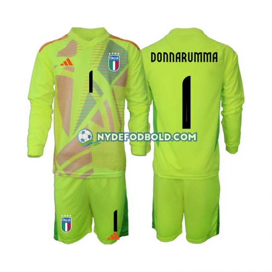 Hjemmebane Trøje Italien Målmand Donnarumma 1 Euro 2024 L/Æ Børn(+Shorts)