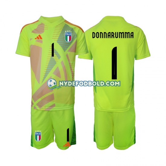 Hjemmebane Trøje Italien Målmand Donnarumma 1 Euro 2024 K/Æ Børn(+Shorts)