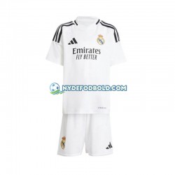 Hjemmebane Trøje Real Madrid Hvid 2024-2025 K/Æ Børn(+Shorts)