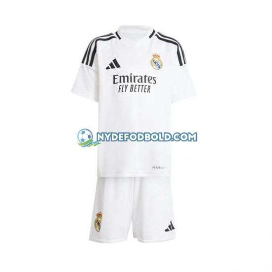 Hjemmebane Trøje Real Madrid Hvid 2024-2025 K/Æ Børn(+Shorts)
