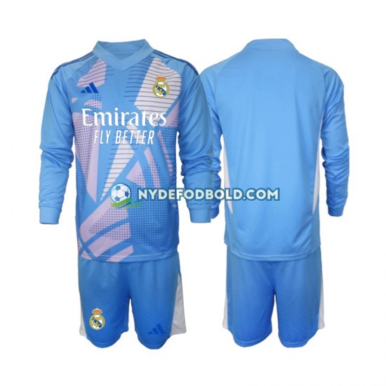 Hjemmebane Trøje Real Madrid Målmand 2024-2025 L/Æ Børn(+Shorts)