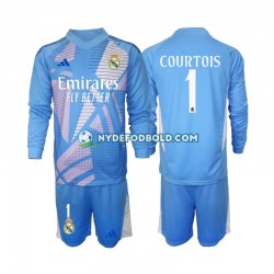 Hjemmebane Trøje Real Madrid Målmand Thibaut Courtois 1 2024-2025 L/Æ Børn(+Shorts)