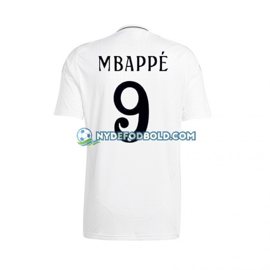 Hjemmebane Trøje Real Madrid Kylian Mbappe 9 2024-2025 K/Æ Mænd