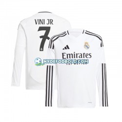 Hjemmebane Trøje Real Madrid Hvid Vinicius Junior 7 2024-2025 L/Æ Mænd
