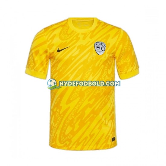 Hjemmebane Trøje Slovenien Målmand Gul Euro 2024 K/Æ Mænd