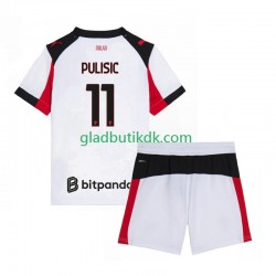 Udebane Trøje AC Milan Christian Pulisic 11 2025-2026 K/Æ Børn(+Shorts)