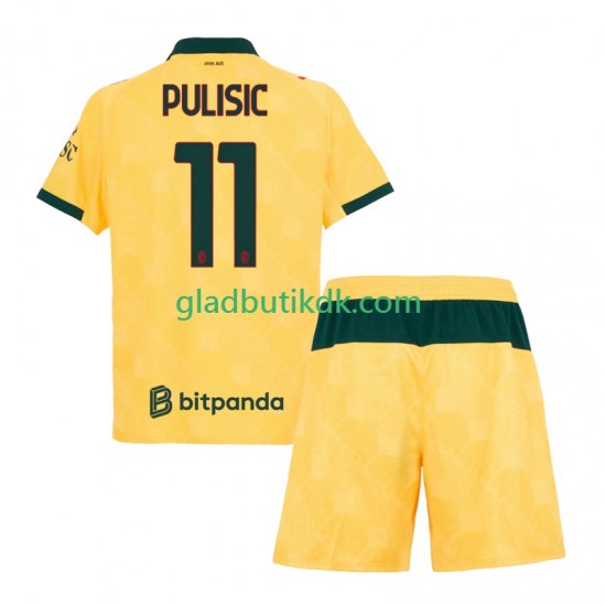 3. Valg Trøje AC Milan Christian Pulisic 11 2025-2026 K/Æ Børn(+Shorts)