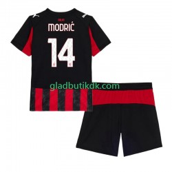 Hjemmebane Trøje AC Milan Luca Modric 14 2025-2026 K/Æ Børn(+Shorts)