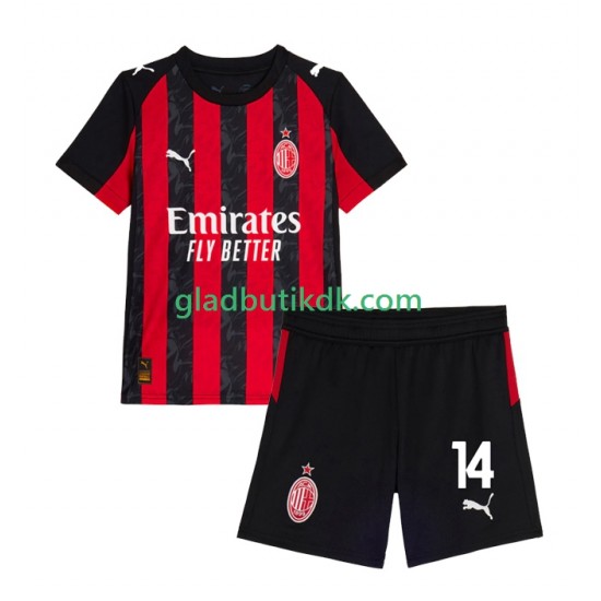 Hjemmebane Trøje AC Milan Luca Modric 14 2025-2026 K/Æ Børn(+Shorts)