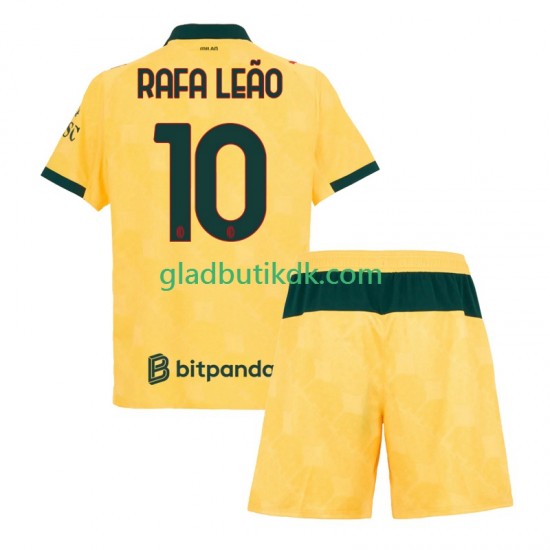 3. Valg Trøje AC Milan Rafael Leao 10 2025-2026 K/Æ Børn(+Shorts)