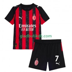 Hjemmebane Trøje AC Milan Santiago Gimenez 7 2025-2026 K/Æ Børn(+Shorts)