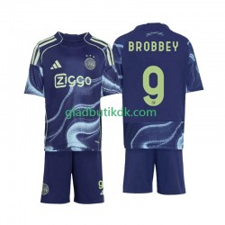Udebane Trøje AFC Ajax Brian Brobbey 9 2025-2026 K/Æ Børn(+Shorts)