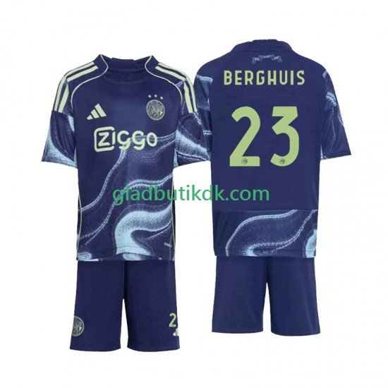 Udebane Trøje AFC Ajax Steven Berghuis 23 2025-2026 K/Æ Børn(+Shorts)