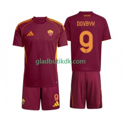 Hjemmebane Trøje AS Roma Artem Dovbyk 9 2025-2026 K/Æ Børn(+Shorts)