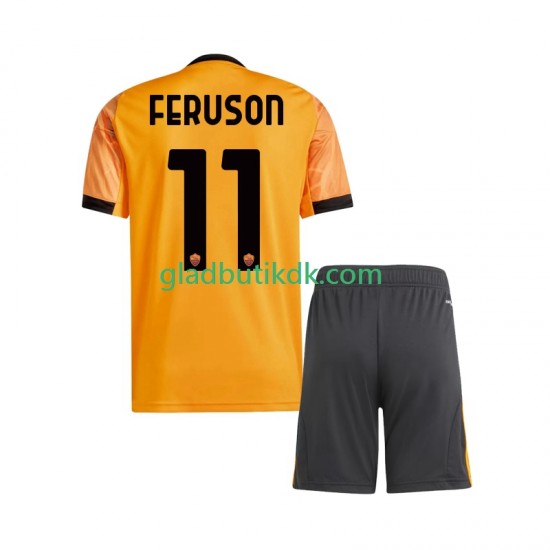 Udebane Trøje AS Roma Evan Ferguson 11 2025-2026 K/Æ Børn(+Shorts)