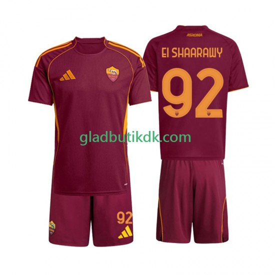 Hjemmebane Trøje AS Roma Stephan El Shaarawy 92 2025-2026 K/Æ Børn(+Shorts)