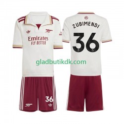 3. Valg Trøje Arsenal Martin Zubimendi 36 2025-2026 K/Æ Børn(+Shorts)