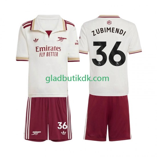 3. Valg Trøje Arsenal Martin Zubimendi 36 2025-2026 K/Æ Børn(+Shorts)