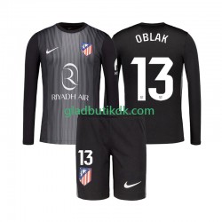 Udebane Trøje Atlético Madrid Målmand Jan Oblak 13 2025-2026 L/Æ Børn(+Shorts)