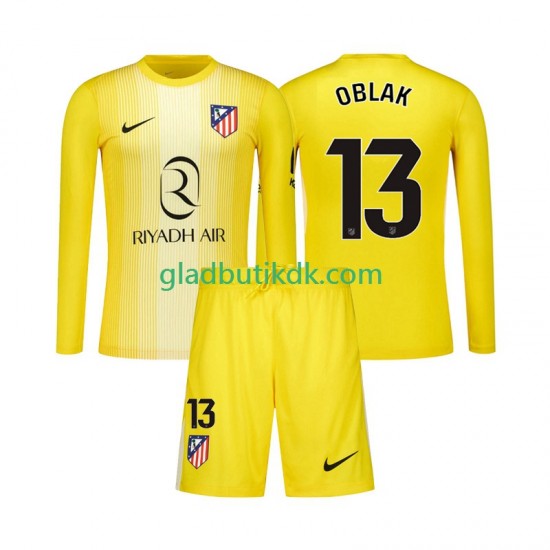 Hjemmebane Trøje Atlético Madrid Målmand Jan Oblak 13 2025-2026 L/Æ Børn(+Shorts)
