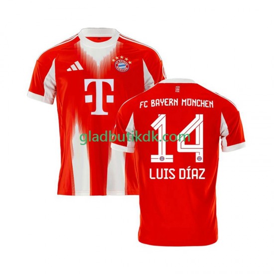 Hjemmebane Trøje FC Bayern München Luis Diaz 14 2025-2026 K/Æ Mænd